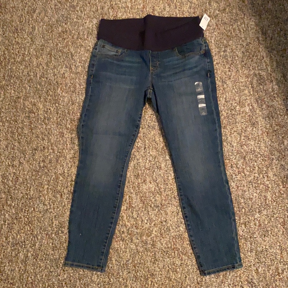 NWT Gap Maternity Skinny Jeans Demi Panel